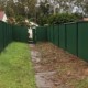 Colorbond fencing and gate